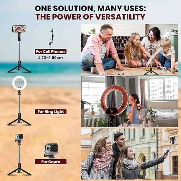 WeCool S6 Reinforced Bluetooth Selfie Stick with Tripod Stand 3 - LXINDIA.COM