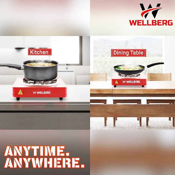 Wellberg Hot Plate Cooktop Grill 500Watt Black1 - LXINDIA.COM