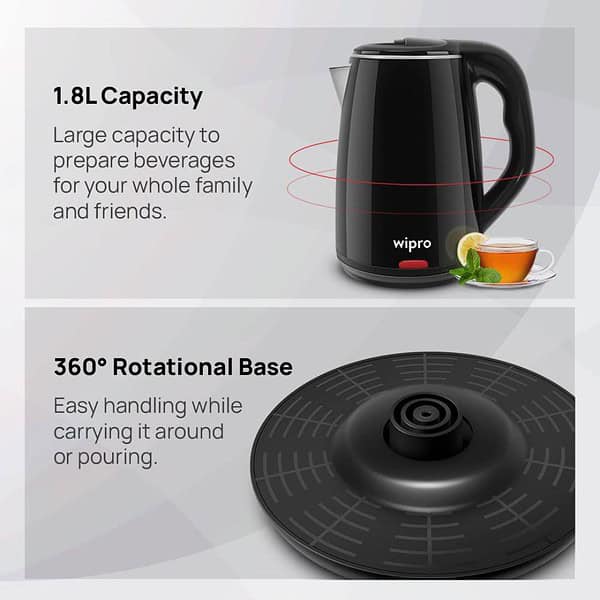 Wipro Elato 1.8 Litre Cool Touch Electric Kettle 1500 Watt2 - LXINDIA.COM