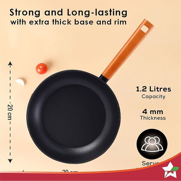 Wonderchef Caesar Forged Virgin Aluminium Fry Pan B - LXINDIA.COM