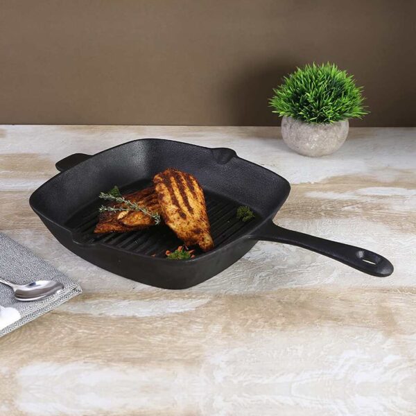 Wonderchef Forza Cast iron 26 cm Grill Pan A - LXINDIA.COM