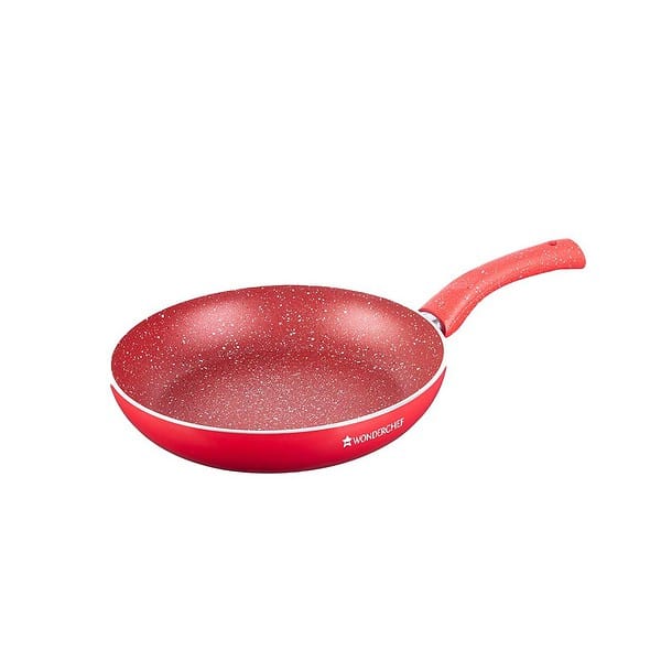 Wonderchef Granite 24 cm Non Stick Fry Pan Red B - LXINDIA.COM