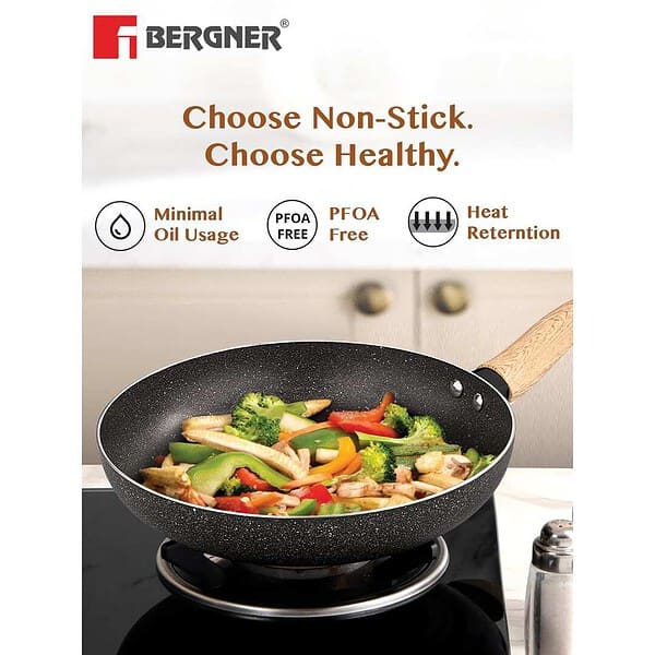 Wonderchef Pre Seasoned Ferro Light 24cm Cast Iron Fry Pan B - LXINDIA.COM