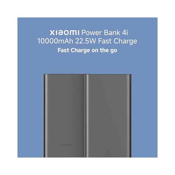 Xiaomi Power Bank 4i 10000mAh 22.5W Classic Black 1 - LXINDIA.COM