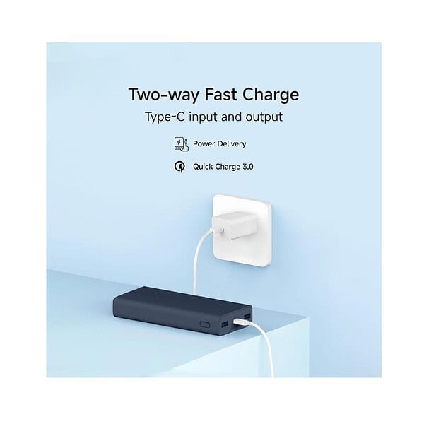 Xiaomi Power Bank 4i 20000mAh 33W Blue 3 - LXINDIA.COM