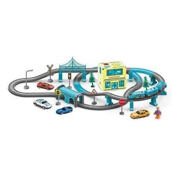 Yelofy DIY Train City Track for DIY Electric Train Track Set 66PCS - LXINDIA.COM