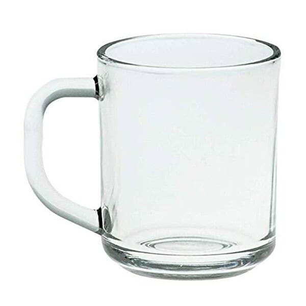 Yera Transparent Glass Mug with Handle Set of 6 B - LXINDIA.COM