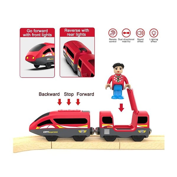 Z Mayabbo Train Track Remote and Battery Operated Locomotive Train Toy 1 - LXINDIA.COM