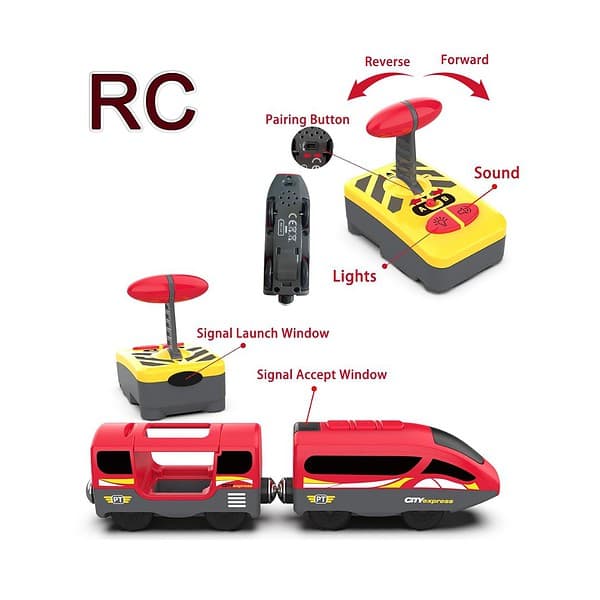 Z Mayabbo Train Track Remote and Battery Operated Locomotive Train Toy 2 - LXINDIA.COM