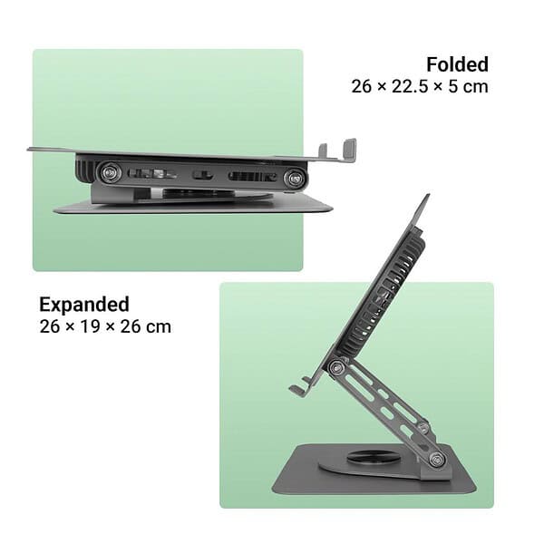 ZEBRONICS NS4000 Rotatable Laptop Metal Stand 3 - LXINDIA.COM