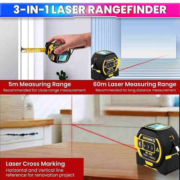 amiciTools 3 in 1 Laser Distance Meter1 - LXINDIA.COM