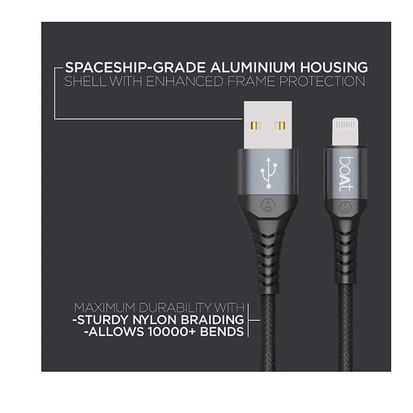 boAt LTG 550v3 Lightning Apple MFi Certified Cable 3 - LXINDIA.COM