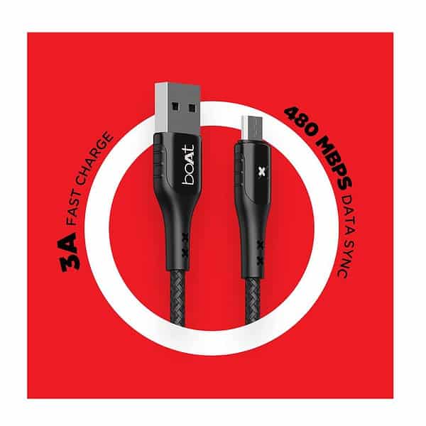 boAt Micro USB 600 Smart Auto Disconnecting Cable 1 - LXINDIA.COM