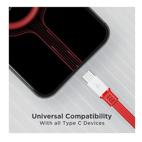 boAt Type C A750 Super Fast Charging Flat Cable Radiant RedPack of 2 3 - LXINDIA.COM