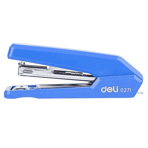 deli Pro Series Office Stapler with 1000 No 10 Staples Blue1 - LXINDIA.COM