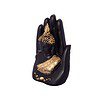 eCraftIndia Golden Handcrafted Palm Buddha Polyresin Showpiece - LXINDIA.COM