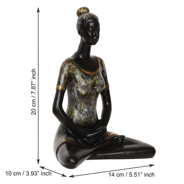 eCraftIndia Lady with Folded Hands in Yoga Pose 1 - LXINDIA.COM