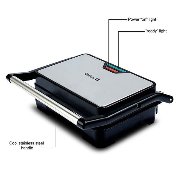 iBELL SM1515 Sandwich Maker with Floating Hinges 1000 W1 - LXINDIA.COM