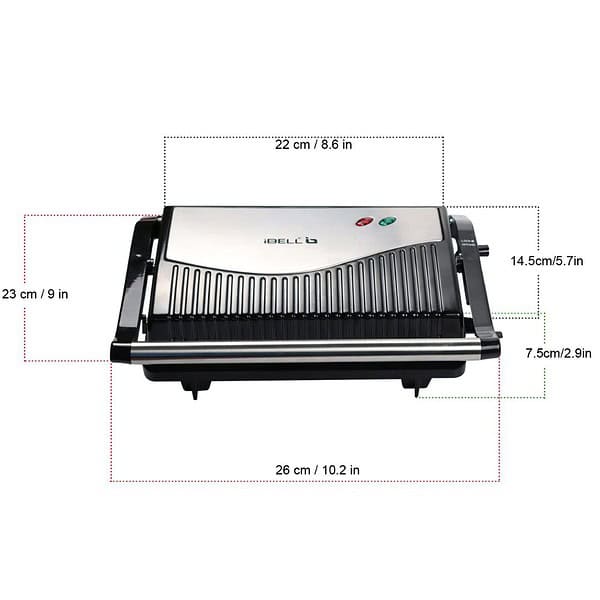 iBELL SM515 Sandwich Maker with Floating Hinges 750Watt2 1 - LXINDIA.COM