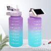 idensic 2000ml Sports Gallon Motivational Water Bottles D - LXINDIA.COM