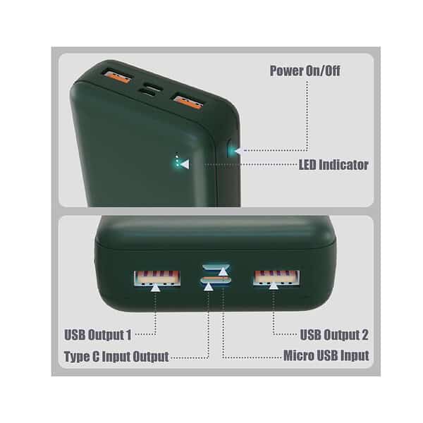 pTron Dynamo Classic 20000mAh Green 3 - LXINDIA.COM