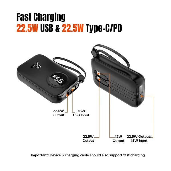 pTron Dynamo Electra 10000mAh Black 3 - LXINDIA.COM