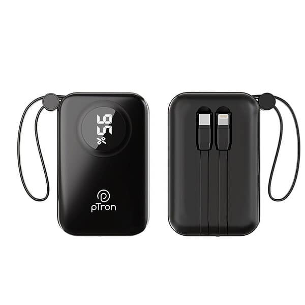 pTron Dynamo Electra 10000mAh Black - LXINDIA.COM