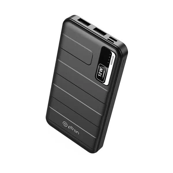 pTron Dynamo Nitro 10000mAh 12W Power Bank Black - LXINDIA.COM