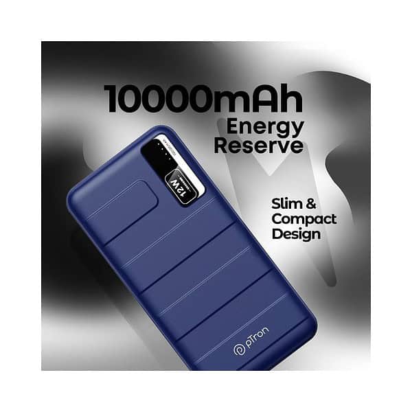 pTron Dynamo Nitro 10000mAh 12W Power Bank Blue 2 - LXINDIA.COM