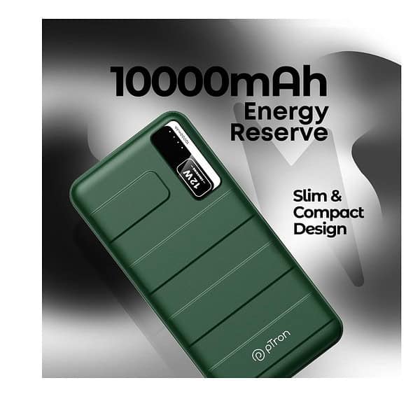 pTron Dynamo Nitro 10000mAh 12W Power Bank Green 2 - LXINDIA.COM