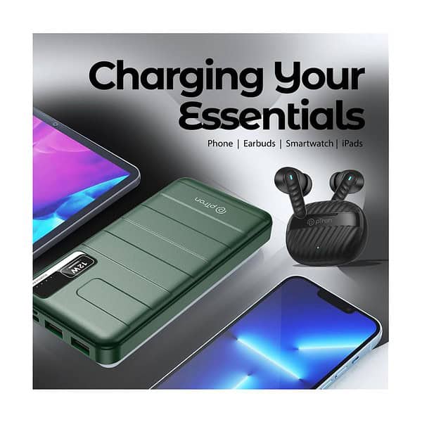 pTron Dynamo Nitro 10000mAh 12W Power Bank Green 4 - LXINDIA.COM