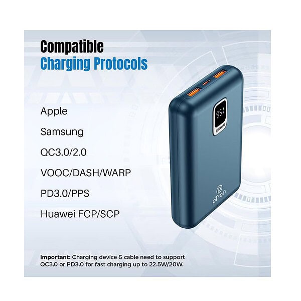 pTron Dynamo Ultra 20000mAh Power Bank Blue 4 - LXINDIA.COM