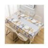 wolpin Polyvinyl Chloride PVC 4 Seater Dining Rectangular Table Cover 2 - LXINDIA.COM